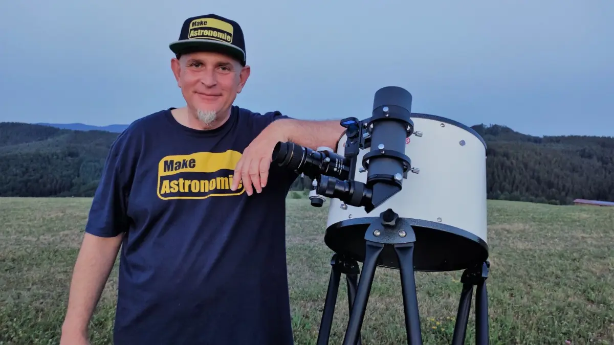 Frank Hirsch wird die partielle Sonnenfinsternis von einer Anhöhe im Schwarzwald aus beobachten und fotografieren.