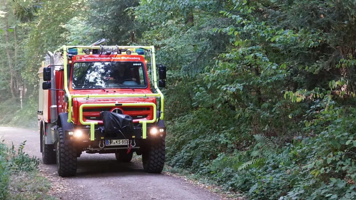 Erst seit Kurzem hat die Freiburger Feuerwehr ein speziell für schwergängiges Gelände konzipiertes Fahrzeug.