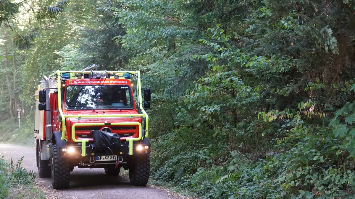 Erst seit Kurzem hat die Freiburger Feuerwehr ein speziell für schwergängiges Gelände konzipiertes Fahrzeug.