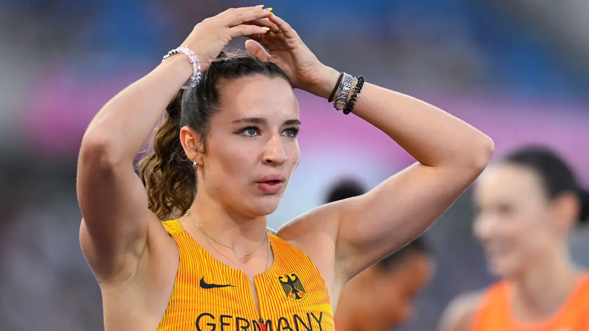 Leichtathletik: Europameisterschaft: 11.08.2026, Großbritannien, Birmingham: Leichtathletik: Europameisterschaft, Frauen, 100 Meter Hürden Halbfinale. Rosina Schneider (Deutschland) in Aktion. Foto: Sven Hoppe/dpa +++ dpa-Bildfunk +++