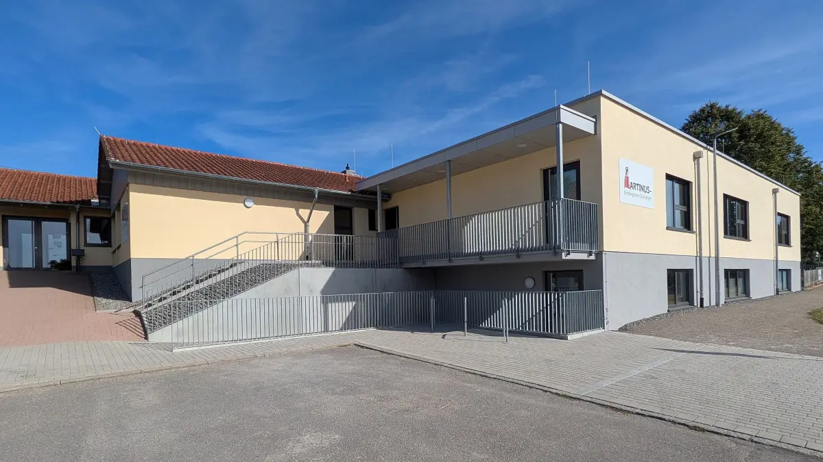 Der fertiggestellte Anbau des Dunninger Katholischen Kindergartens St. Martinus trägt dazu bei, dass sich die Kinderbetreuungssituation in der Gemeinde entspannt hat.