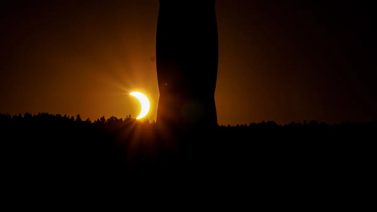 Partielle Sonnenfinsternis bei Rottweil
