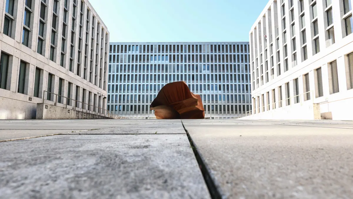 FILES-GERMANY-POLITICS-ESPIONNAGE: (FILES) The headquarters of the Federal Intelligence Service BND (Bundesnachrichtendienst) are pictured on the day of the handover of the office, in Berlin, Germany, September 11, 2025. The German government on August 12, 2026 signed off on a major overhaul of the country's intelligence agencies to give them broad new powers to conduct covert operations and take action against foreign threats. (Photo by Liesa Johannssen / POOL / AFP)