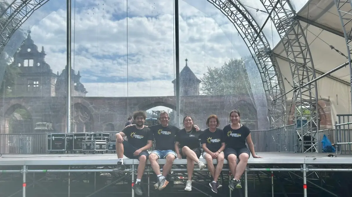 Concetera ist ein Familienbetrieb. Julius (von links), Jürgen, Antonia, Sophie und Johanna Ott stellen gemeinsam Events auf die Beine - wie den Calwer Klostersommer.