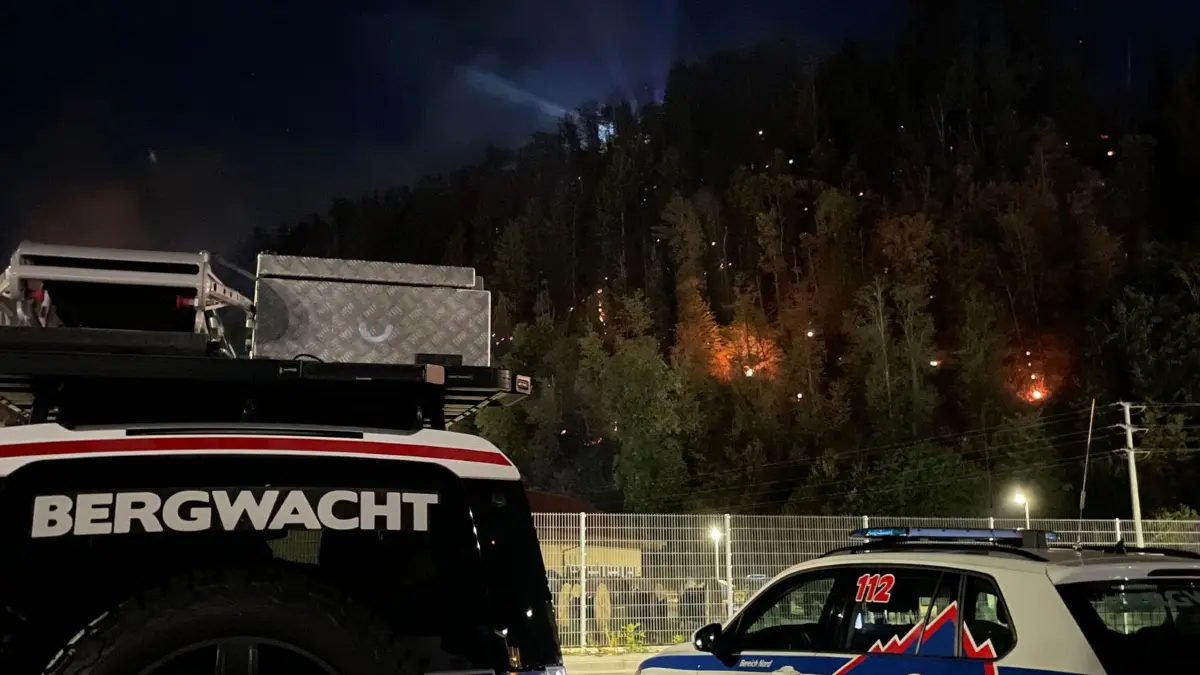 Bergwacht Schwarzwald bei Waldbränden im Einsatz