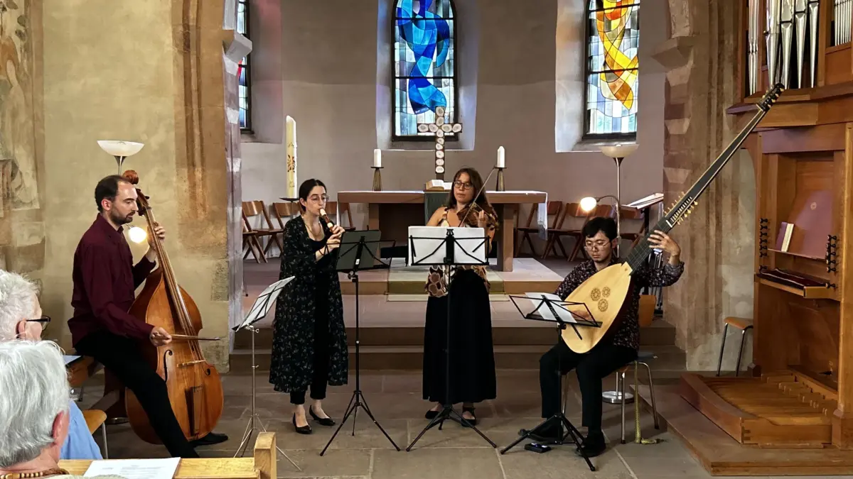 Das Ensemble „Musicæ Spontæ“ spielte in der Blansinger Peterskirche.
