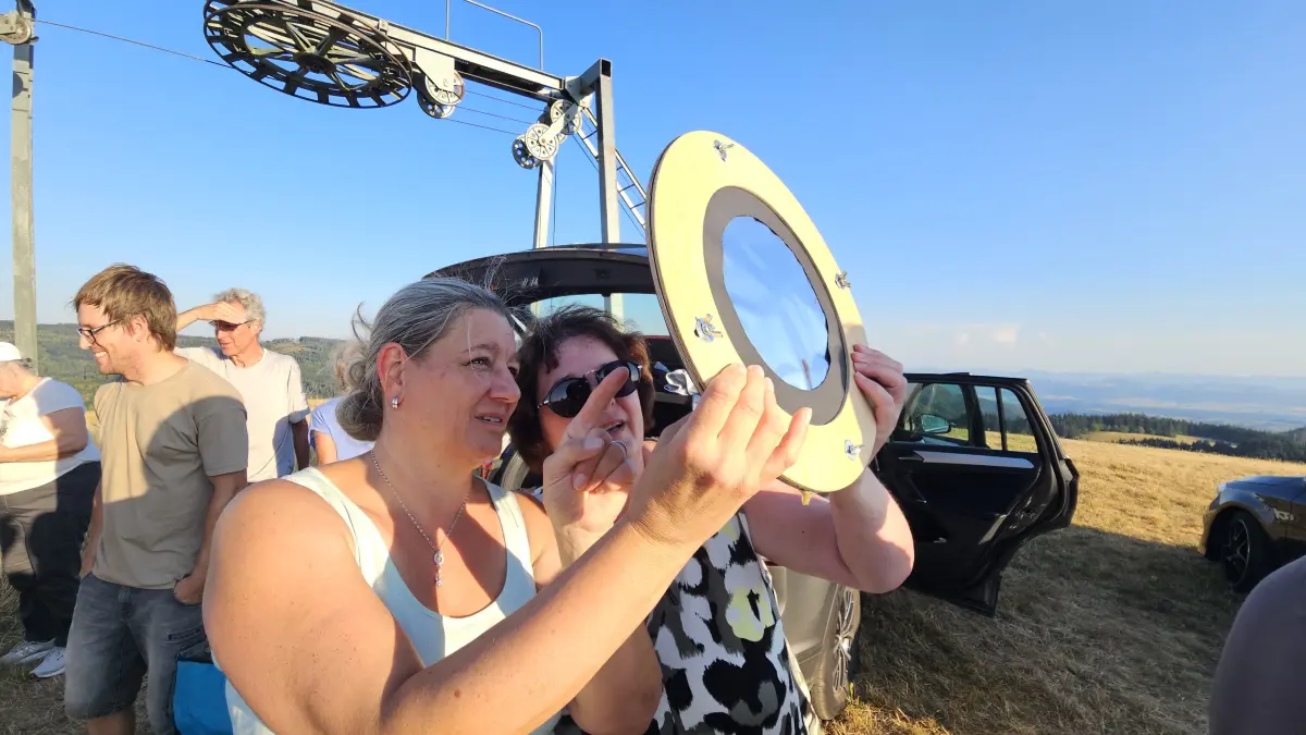 Bei der Sternwarte Gersbach waren Hobbyastronomen vor Ort.