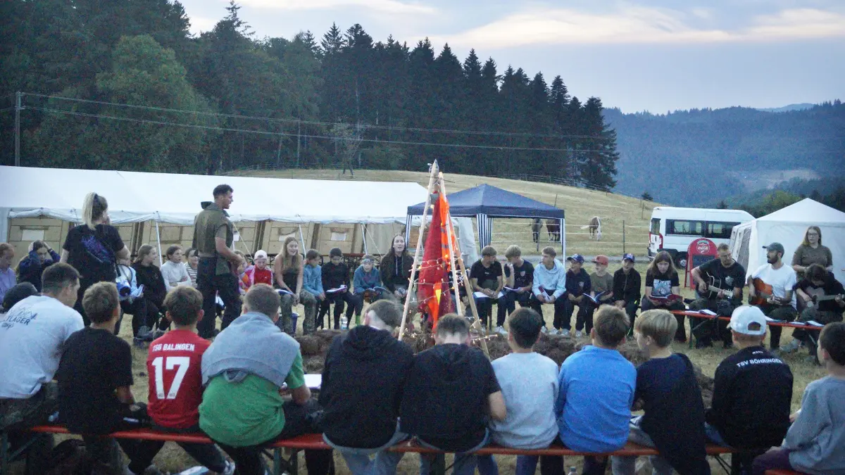 Das Zeltlager war gut besucht.
