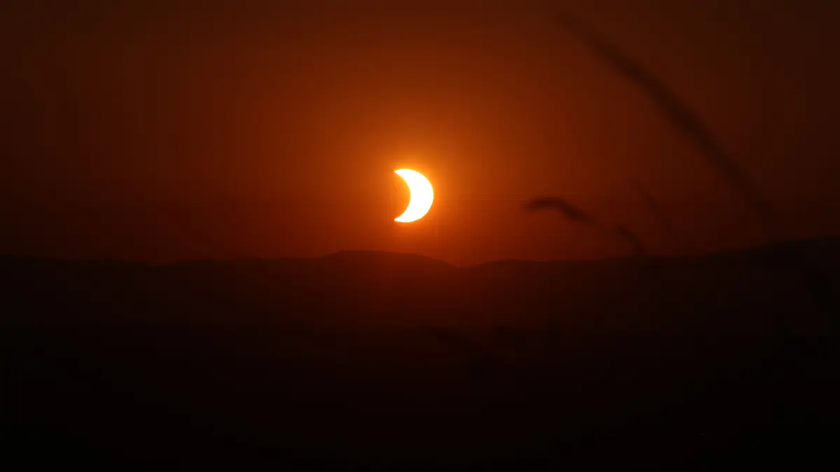 Sonnenfinsternis vom Tüllinger aus