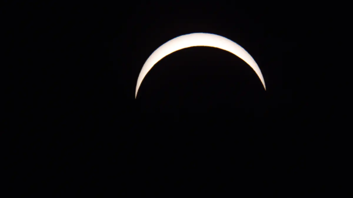 So fing unser Leser Martin Handel die Sonnenfinsternis in Calw-Heumaden ein.