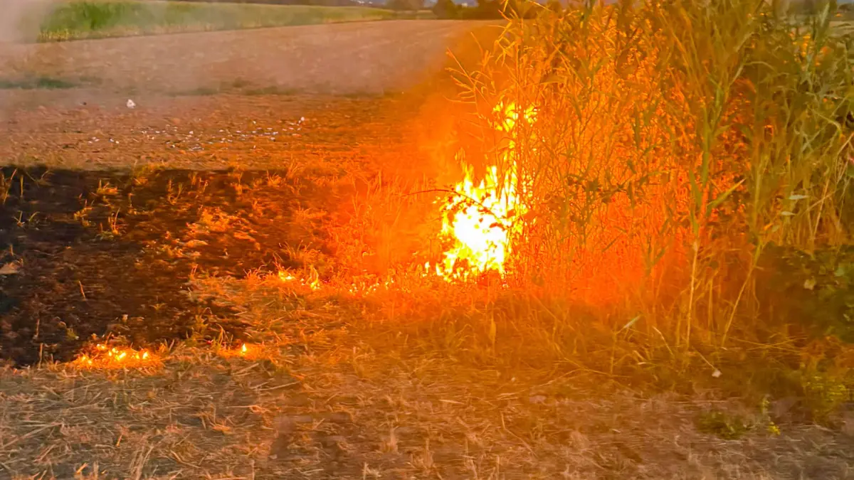 Eine Zeugin konnte ein Knallgeräusch vor dem Brand hören.