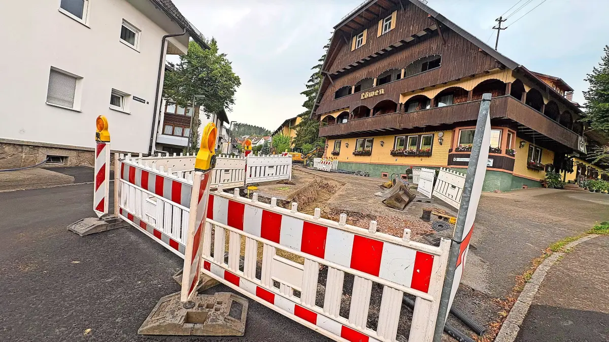 Die Löwenstraße soll ab Freitagabend wieder uneingeschränkt befahrbar sein.