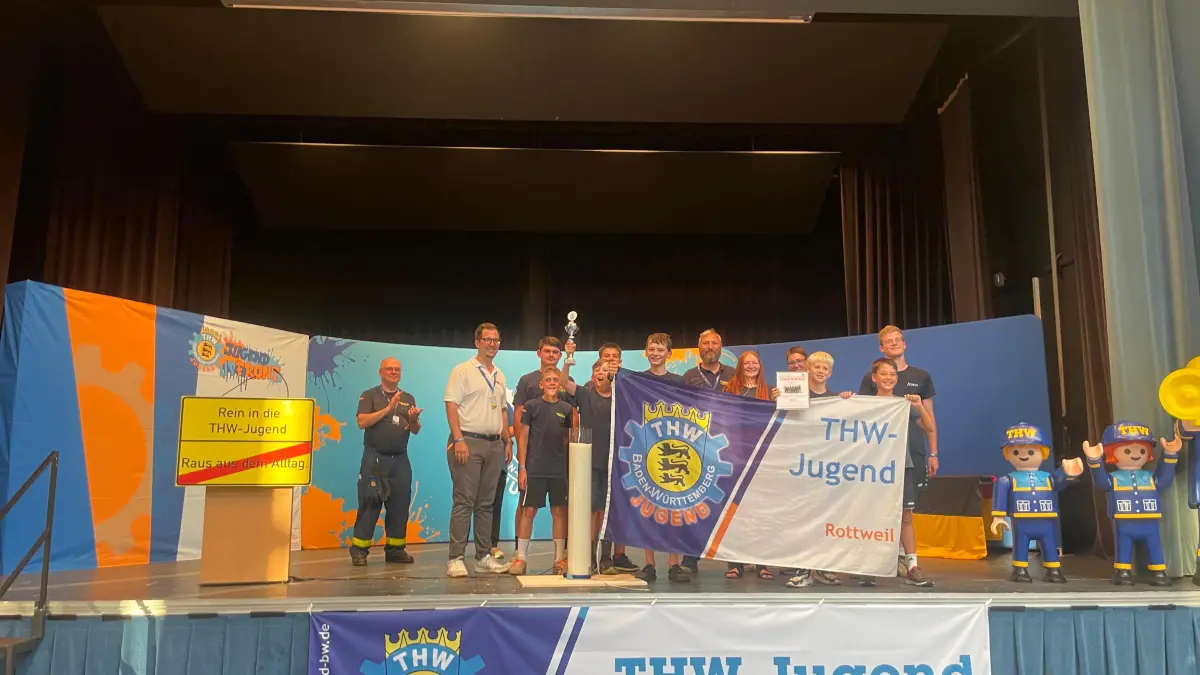 Die Jugend-THW auf der Bühne
