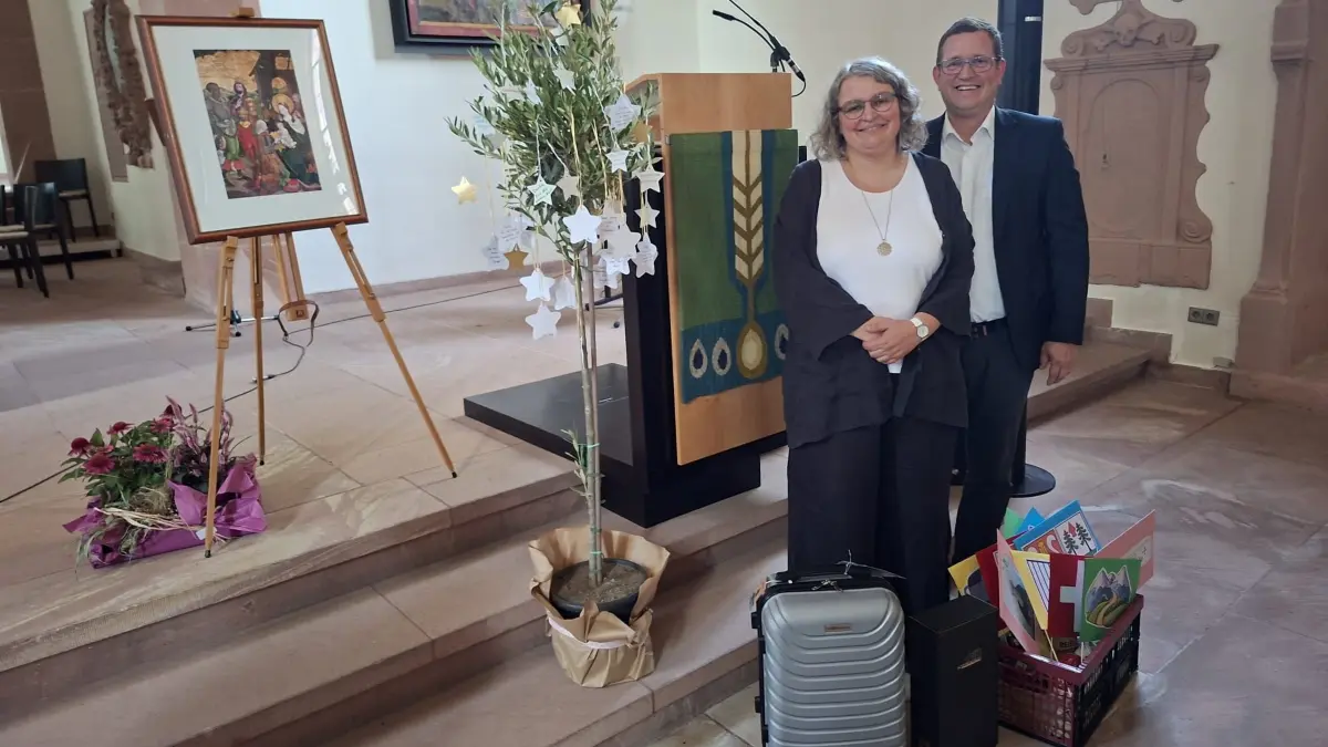 Die Koffer sind gepackt: Das Pfarrerehepaar Juliane und Martin Grüsser verlassen die evangelische Kirchengemeinde Kippenheim.