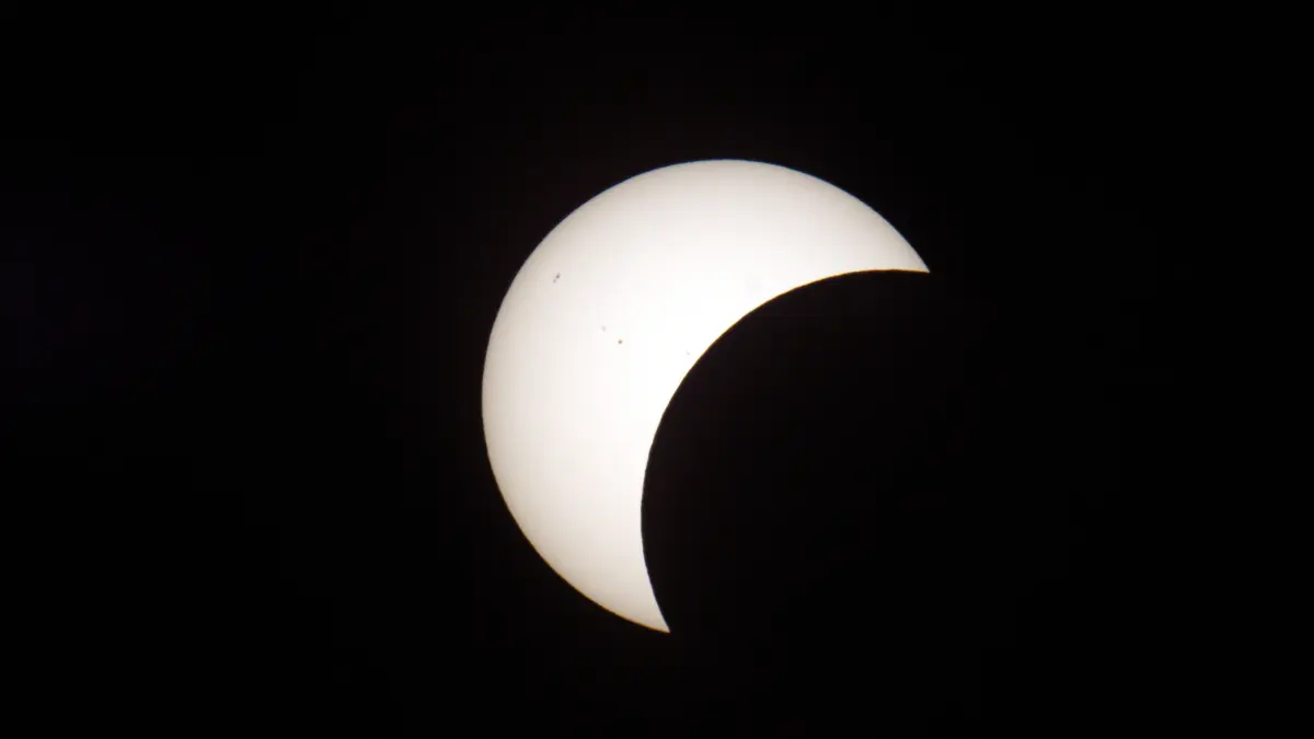So fing unser Leser Martin Handel die Sonnenfinsternis in Calw-Heumaden ein.