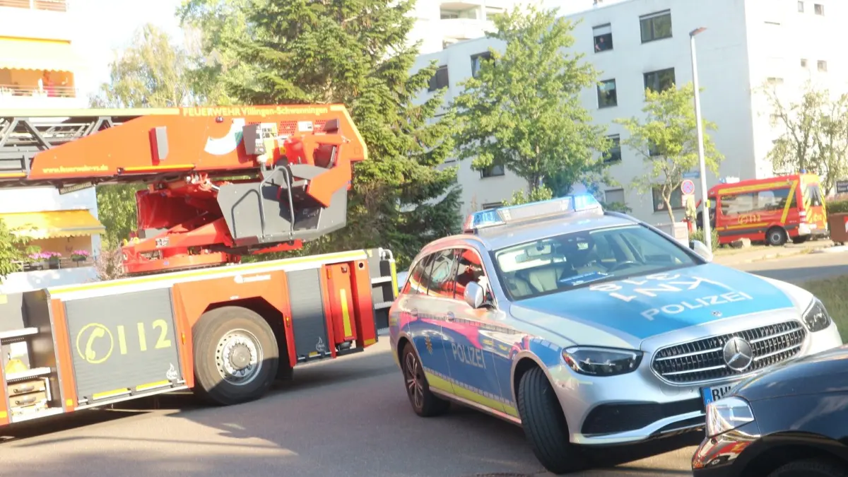 An der Hammerhalde explodierte ein Gasgrill. Die Rettungskräfte eilten zum Einsatzort.
