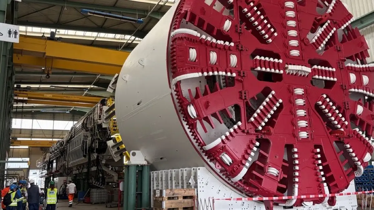 Was für ein Gigant: In Allmannsweier werden Tunnelbohrmaschinen mit mehr als zehn Metern Durchmesser gefertigt