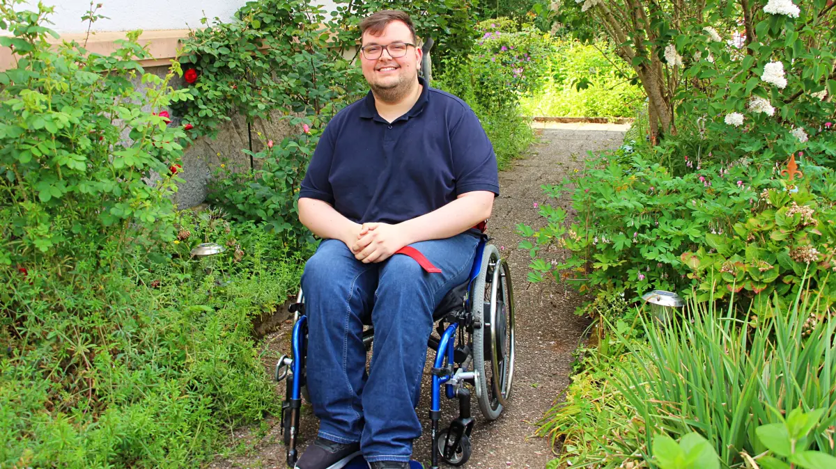 Eric Lievert aus Kandern ist auf den Rollstuhl angewiesen, ist jedoch voller Energie und Lebensmut.