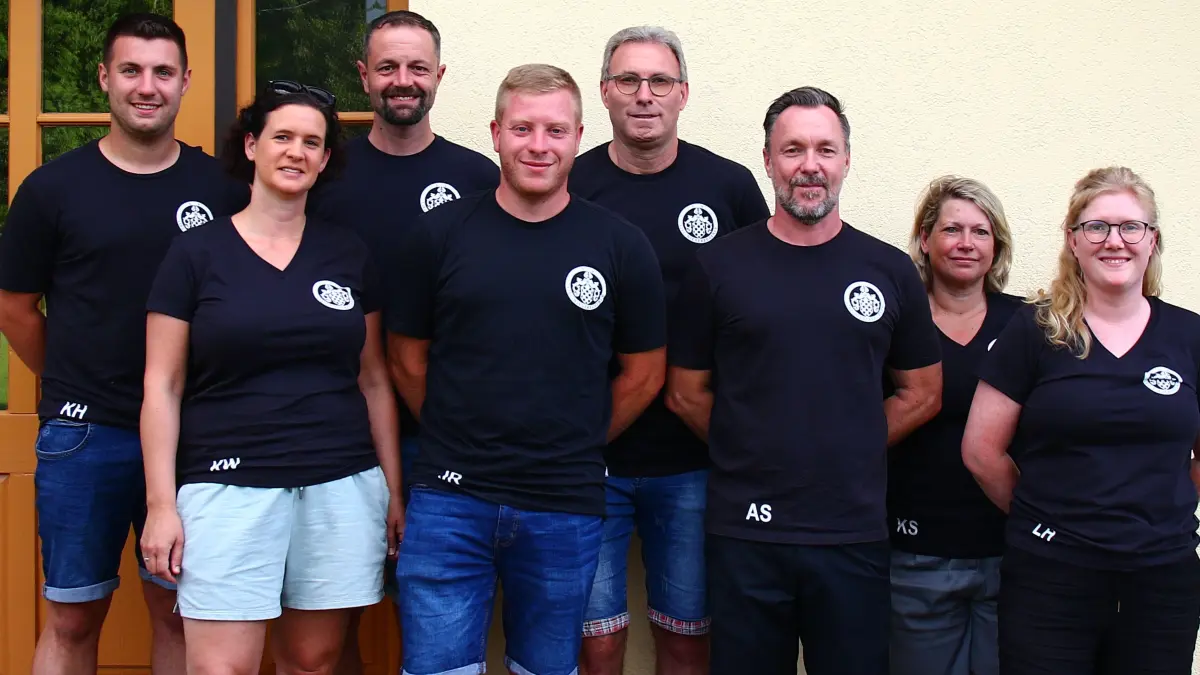 Der SV Liel-Niedereggenen zog Bilanz (von links): Kalle Heid, Katharina Waldkirch, Manuel Steinger, Jens Reichler, Günter Langendorf, Andreas Schwarz, Katja Schlingmann und Lina Haarje (es fehlt Yannick Haarje).
