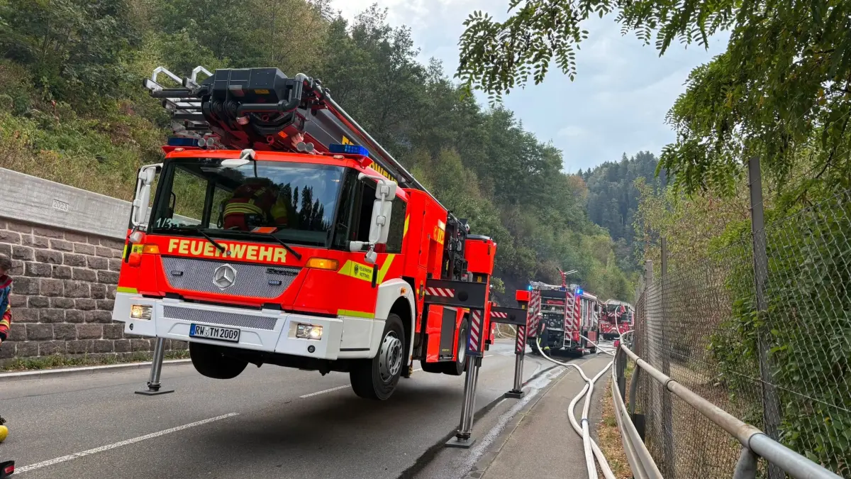 Waldbrand in Schramberg