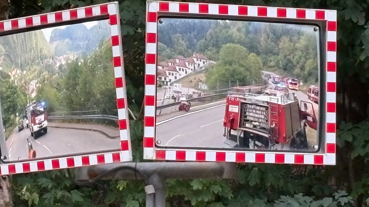 Waldbrand in Schramberg