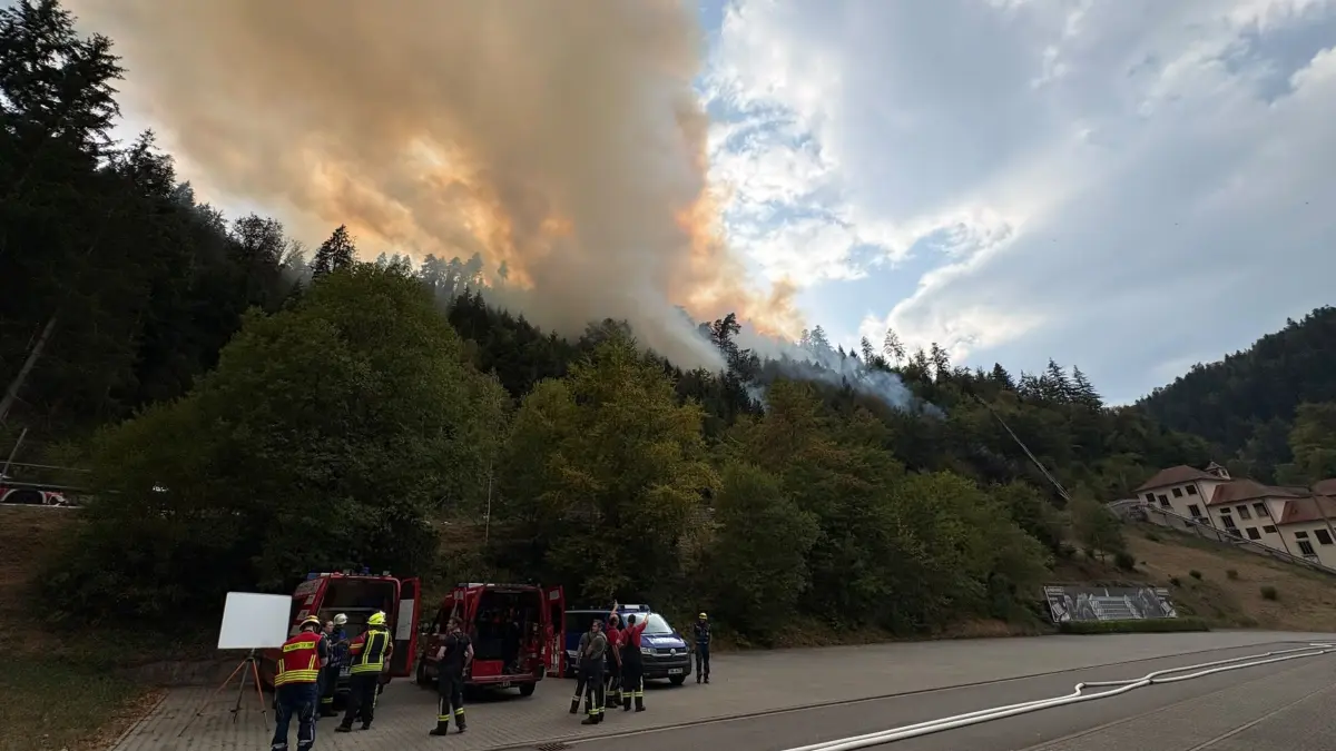 Waldbrand in Schramberg