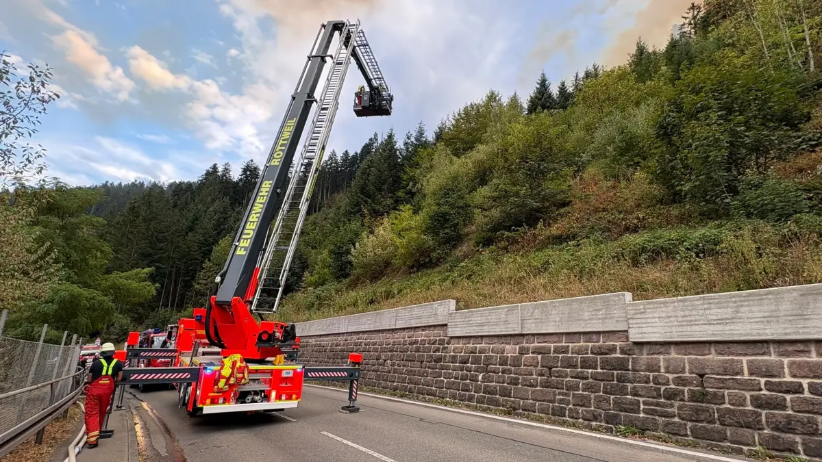 Waldbrand in Schramberg