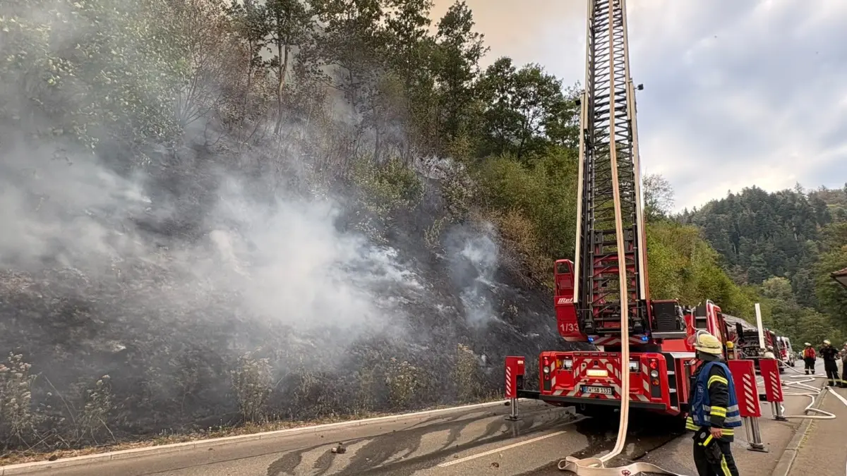 Waldbrand in Schramberg