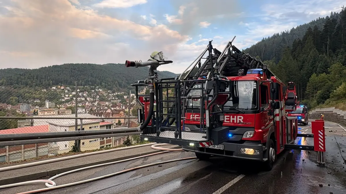 Waldbrand in Schramberg