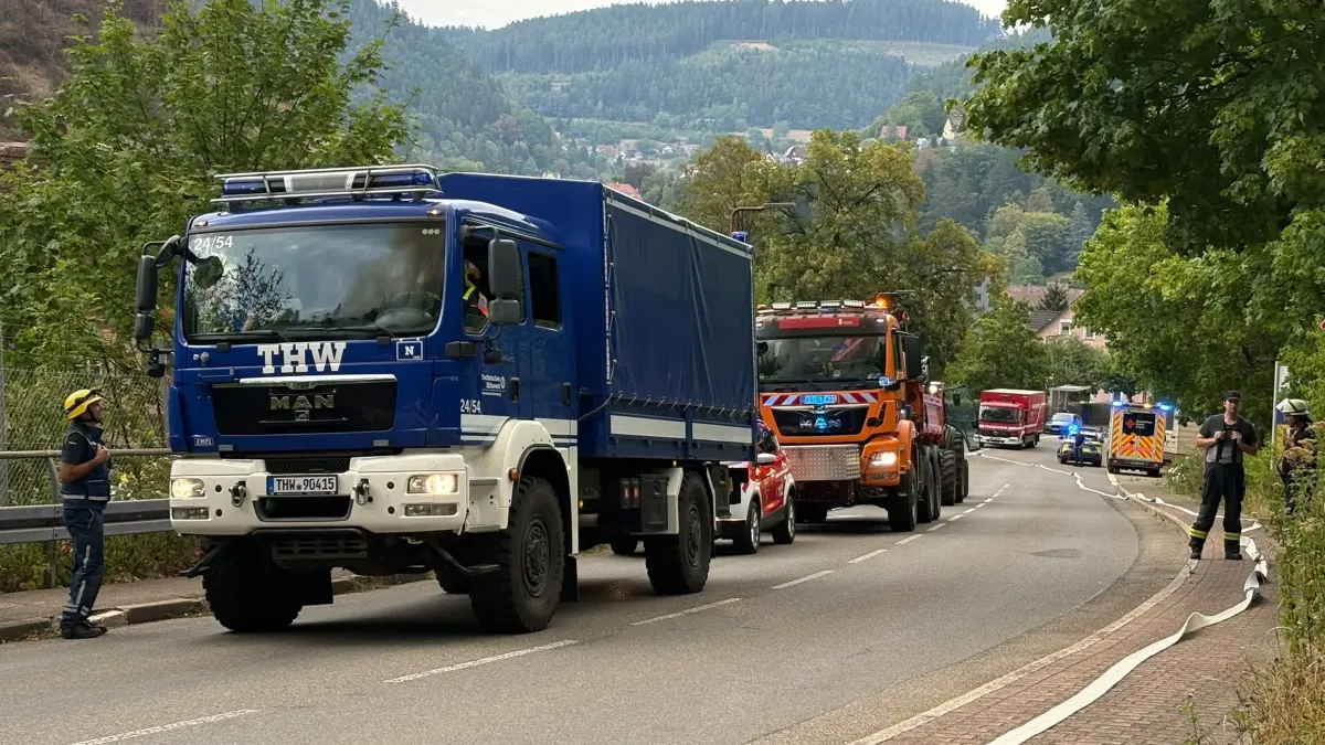 Waldbrand in Schramberg