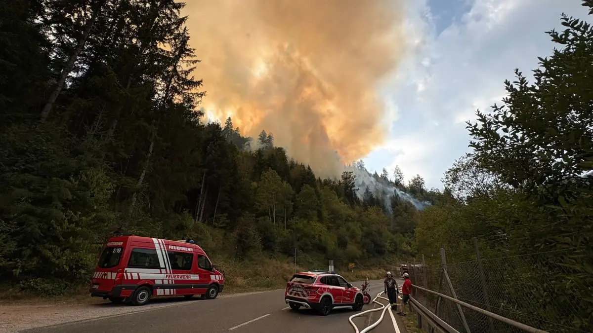 Waldbrand in Schramberg
