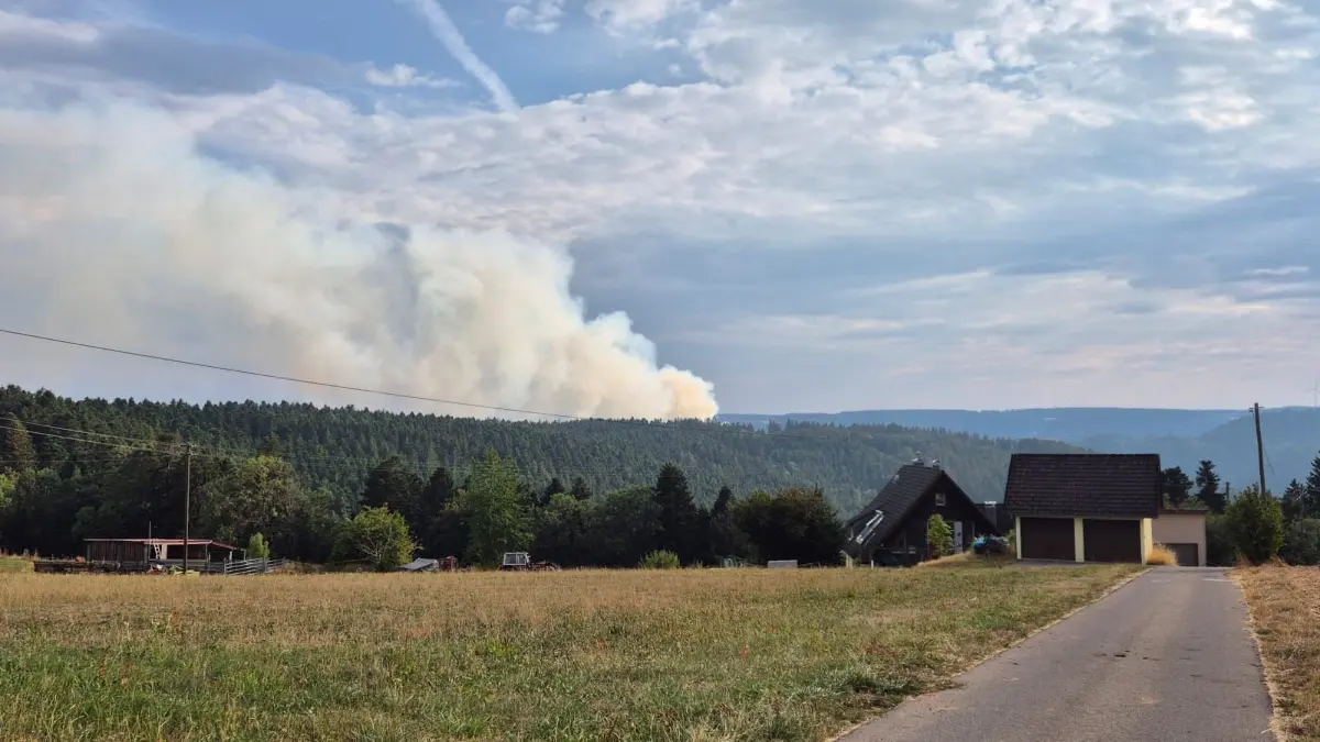 Waldbrand in Schramberg
