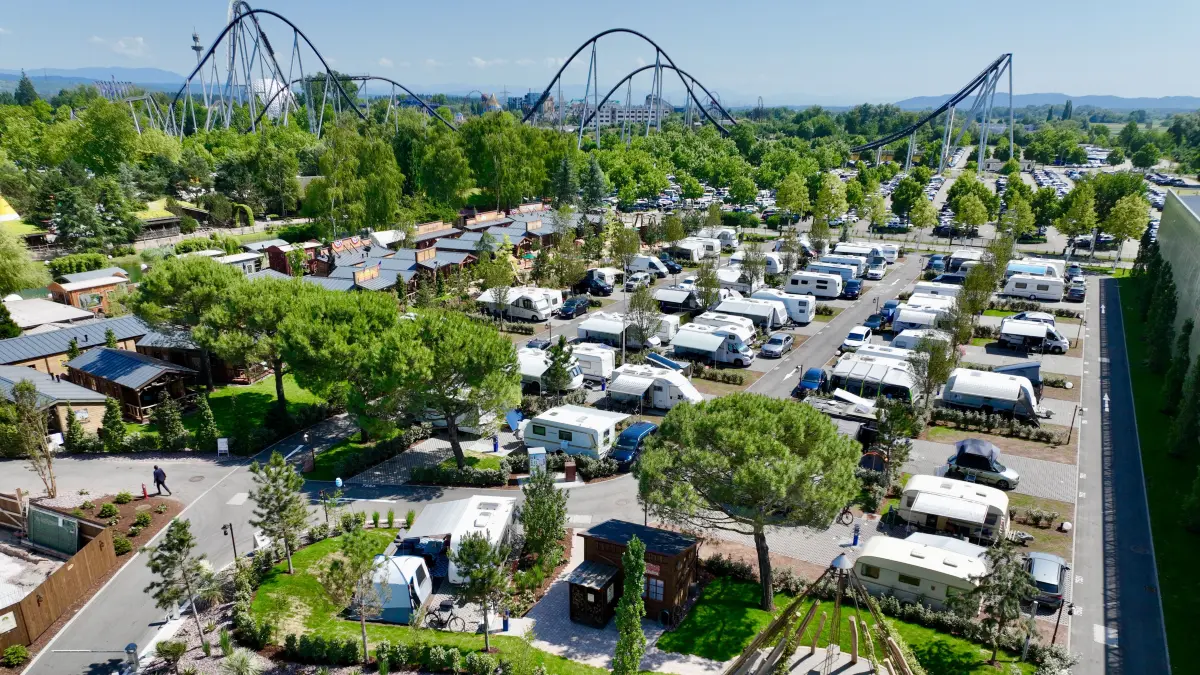 Die Wohnmobilplätze des Europa-Parks sind nahezu ausgebucht.