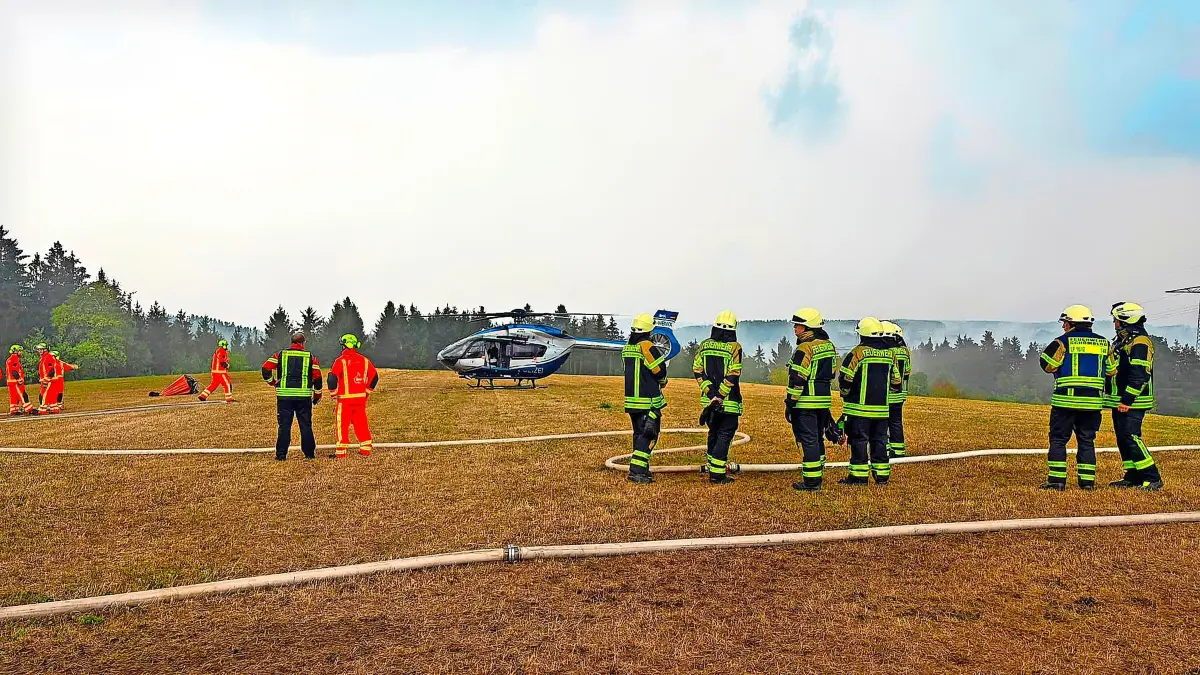 Ob ein Löschhubschrauber zum Einsatz kommt, ist Abwägungssache.