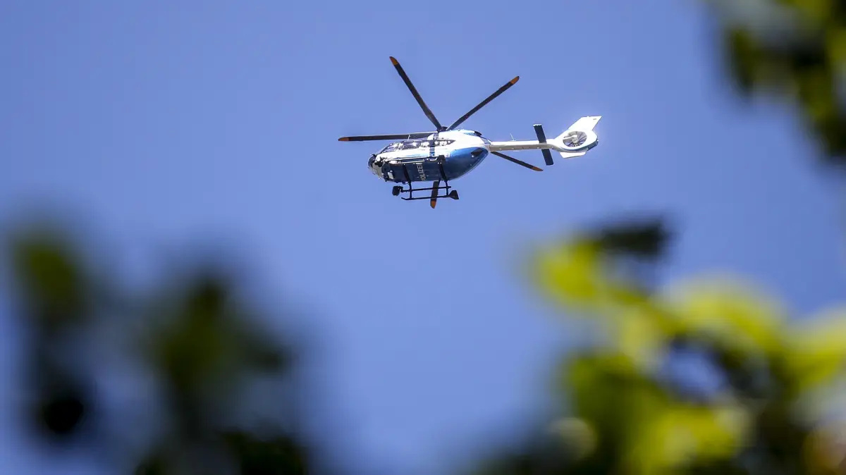 Suchaktion VS-Marbach Polizeihubschrauber