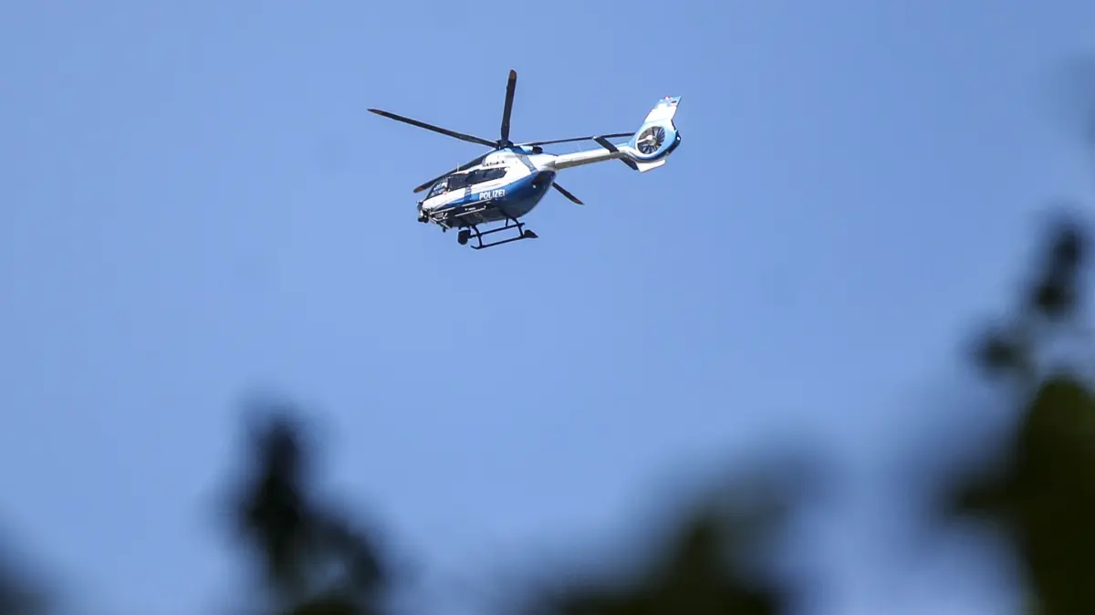 Suchaktion VS-Marbach Polizeihubschrauber