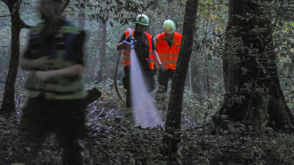 Die Feuerwehr hatte den Brand schnell unter Kontrolle, der Einsatz dauerte aber lange an.
