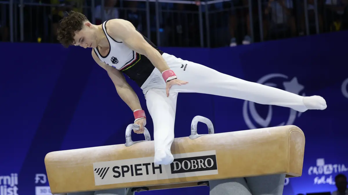 37th European Men’s Artistic Gymnastics: Zagreb, 19.08.2026. - 37TH EUROPEAN MENS ARTISTIC GYMNASTICS Men s Artistic Gymnastics Qualification SENIORS 580 KUNZ Alexander GER 37th European Mens Artistic Gymnastics PUBLICATIONxNOTxINxCRO 20AG6178.JPG