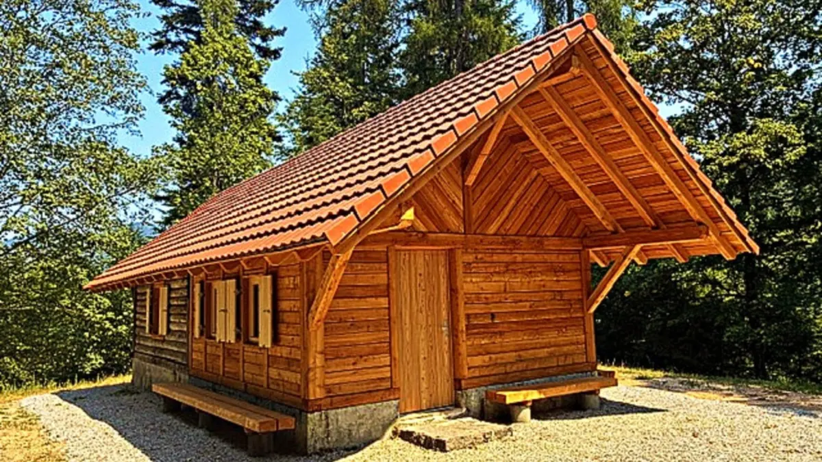 Die Luisenhütte ist wieder aufgebaut.