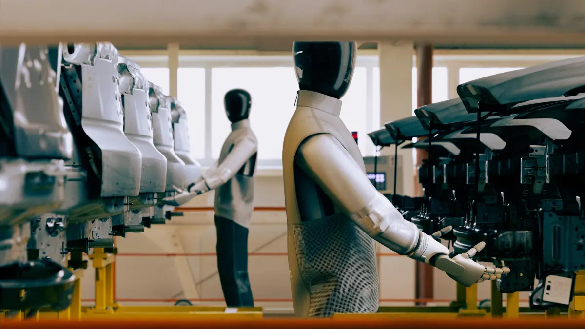 Die Roboter werden vom britischen Start-up Humanoid entwickelt.
