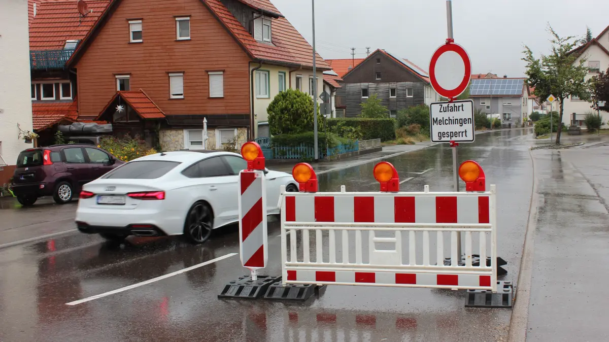 Umleitung Salmendingen Melchingen