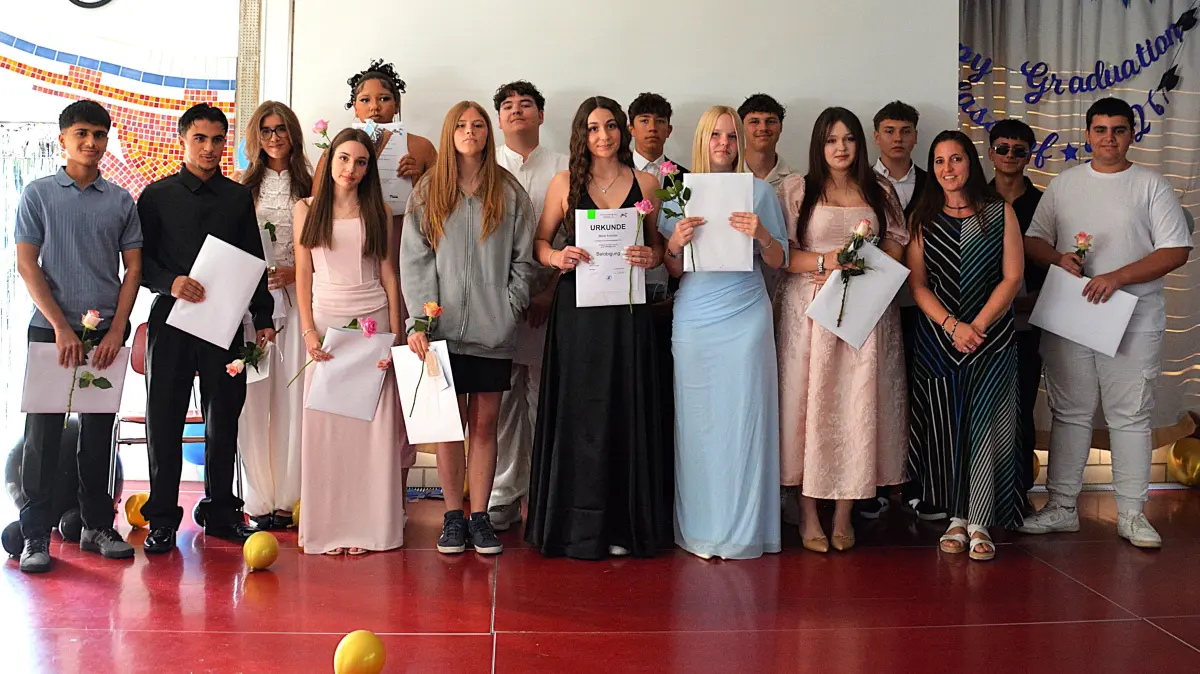 Die Absolventen der Lerngruppe 10 der Gemeinschaftsschule nahmen Abschied.