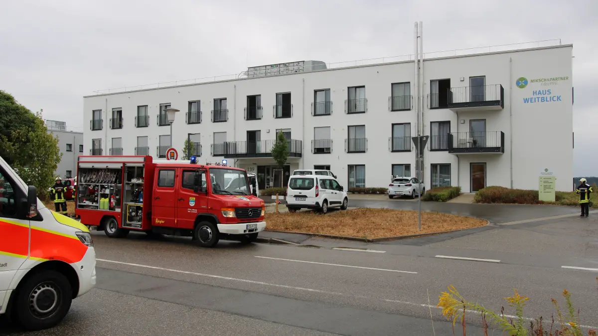 Feuerwehr, Rettungsdienst und Polizei waren am Freitagvormittag in Sulzbach im Einsatz.