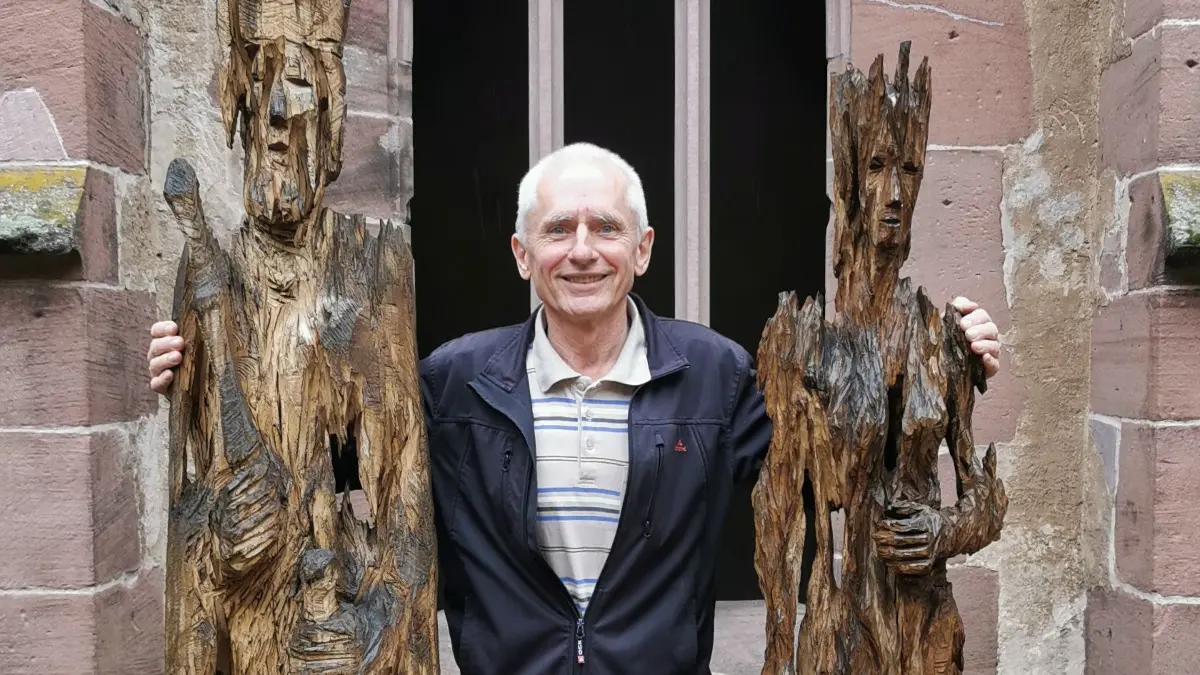 Andreas Kuhnlein zwischen König und Königin