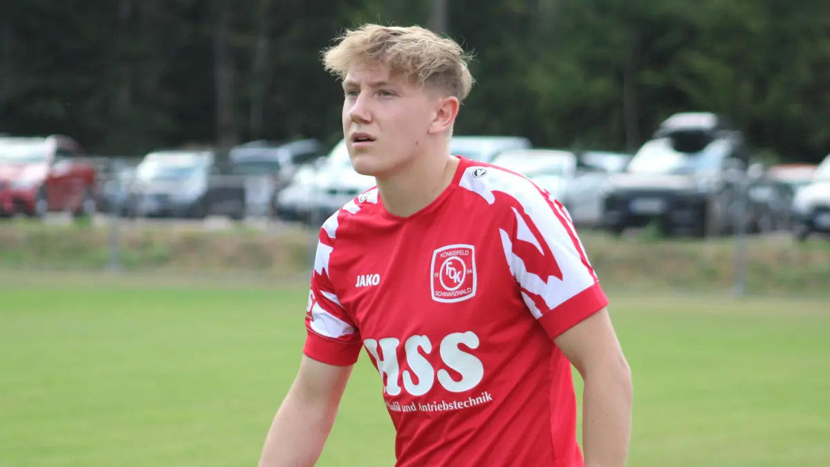Sein Traumtor reichte dem FC Königsfeld in Singen nicht zum Punktgewinn: Nico Kroh.