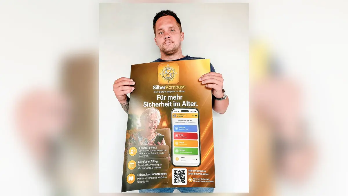 Nicolas Rosenhahn hat eine App entwickelt, die Senioren und Angehörigen im Alltag helfen soll.