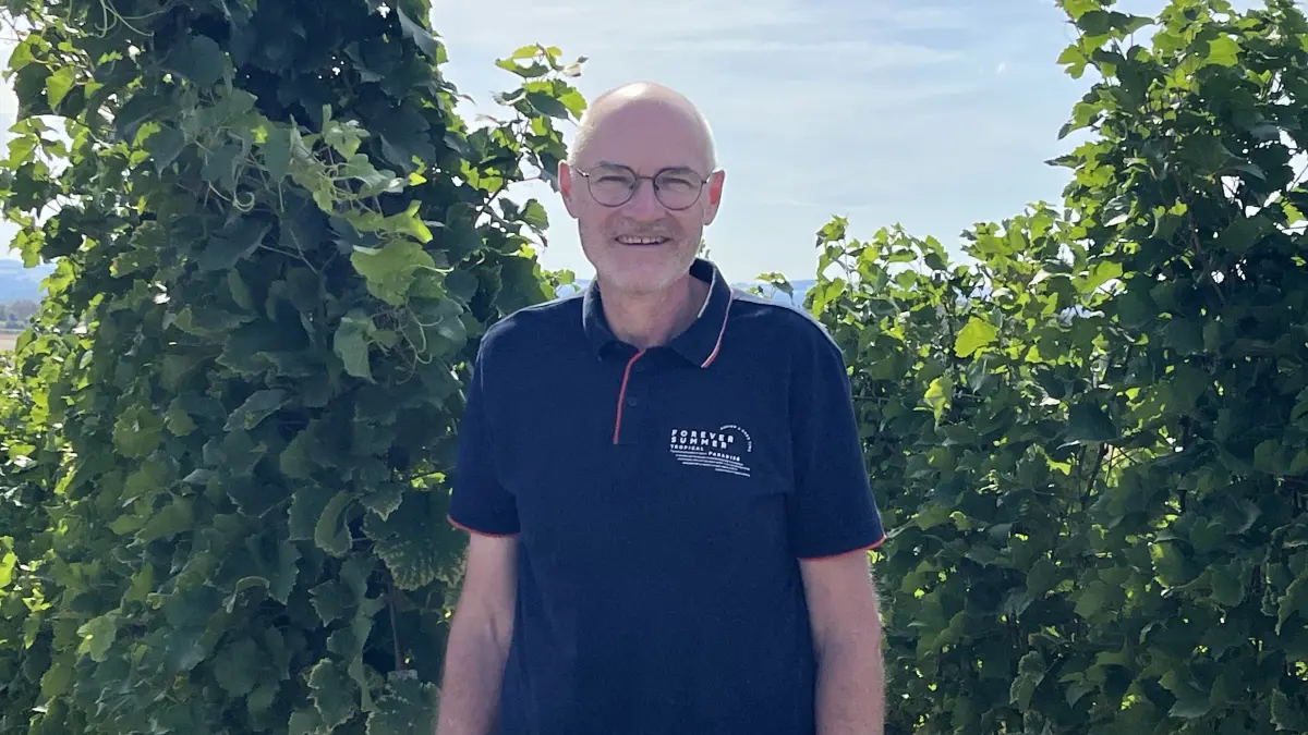 Jürgen Walliser ist gern in der Natur, was für ihn die Fischinger Landschaft mit ihren Reben einschließt.