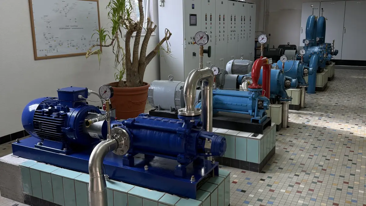 So sieht es im Pumpwerk Ruhm aus.