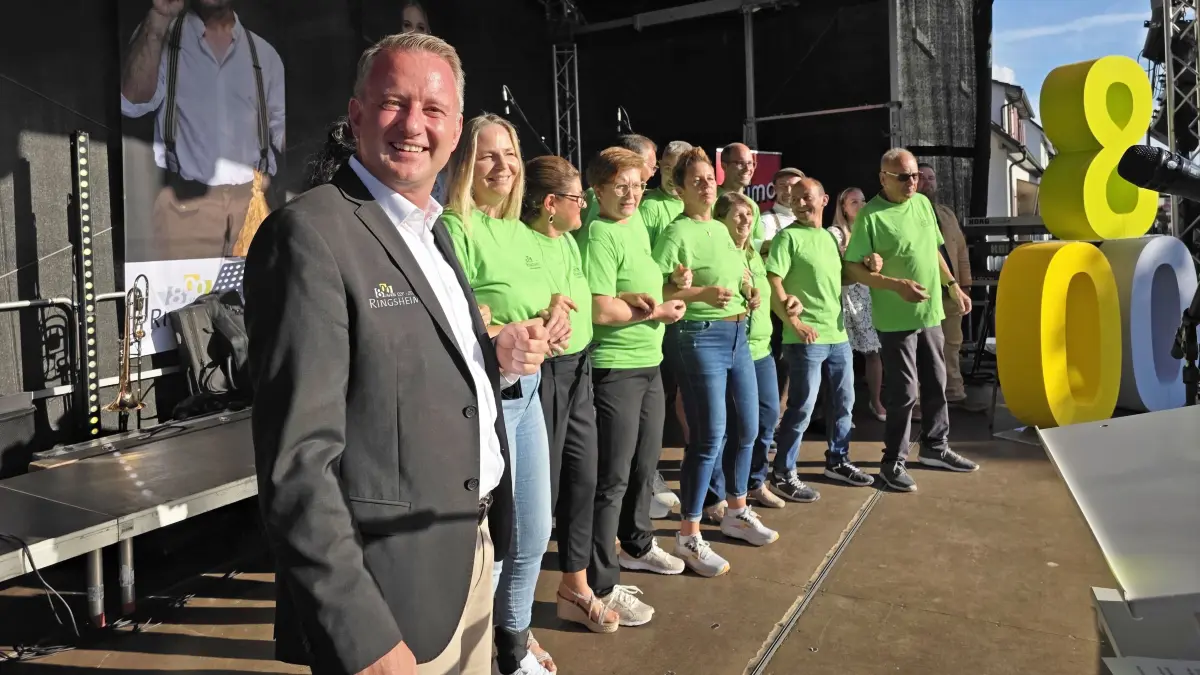 Bürgermeister Pascal Weber eröffnete das Festwochenende.