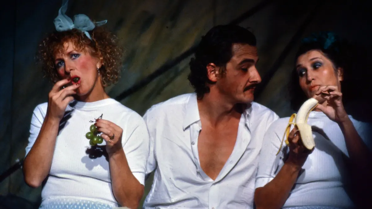 1991 wurde die dFlametti"-Premiere mit Hans Kaufmann (Mitte) gefeiert.